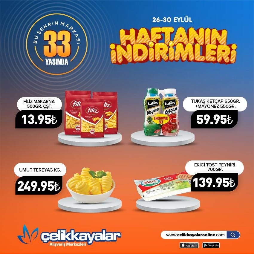 Çelikkayalar market, merakla beklenen indirim listesini duyurdu 15